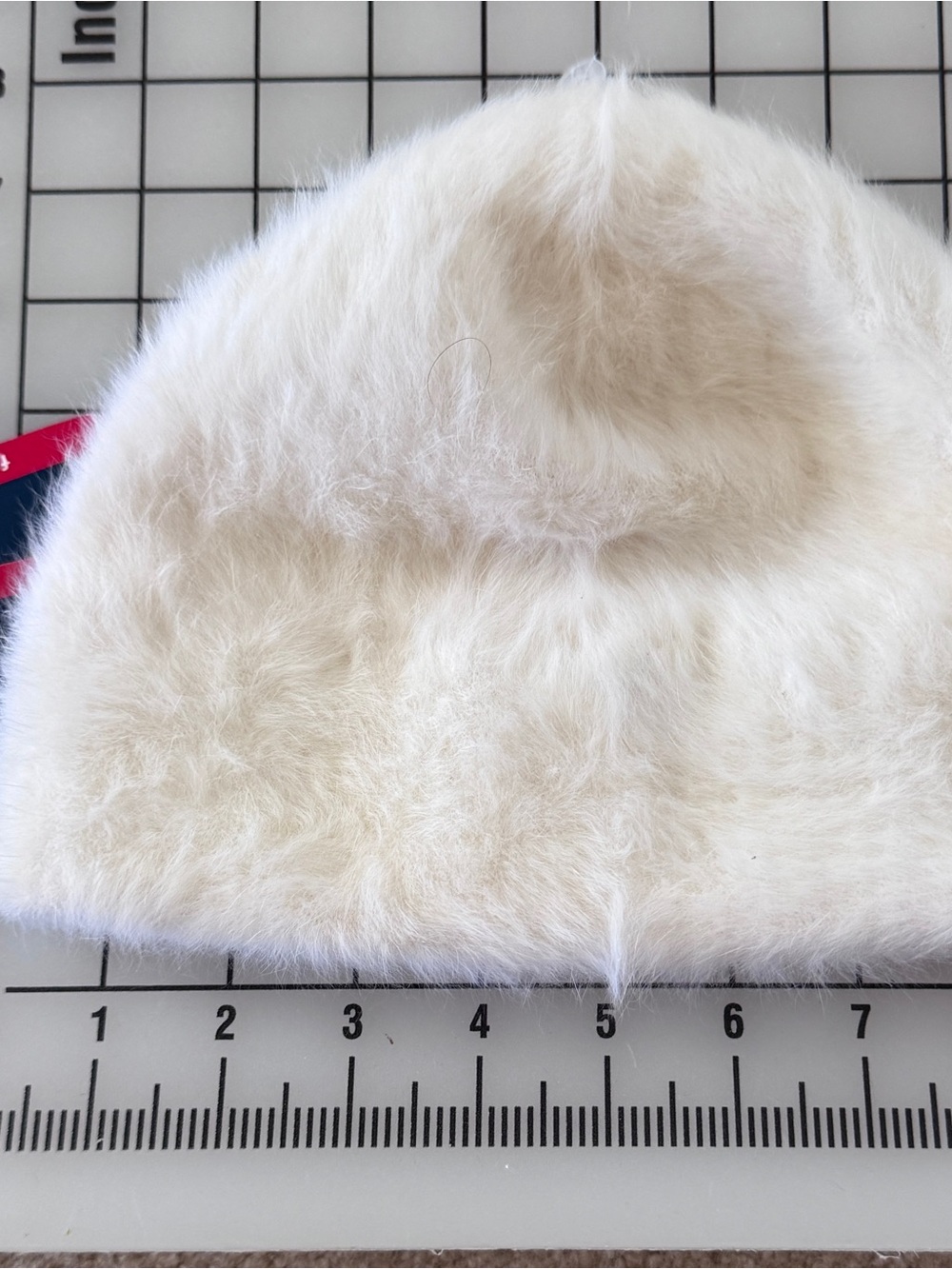 Kangol Ivory Furgora Flex SkullFur Hat w/ Logo FAB Fuzzy Fashion New w/ Tags
